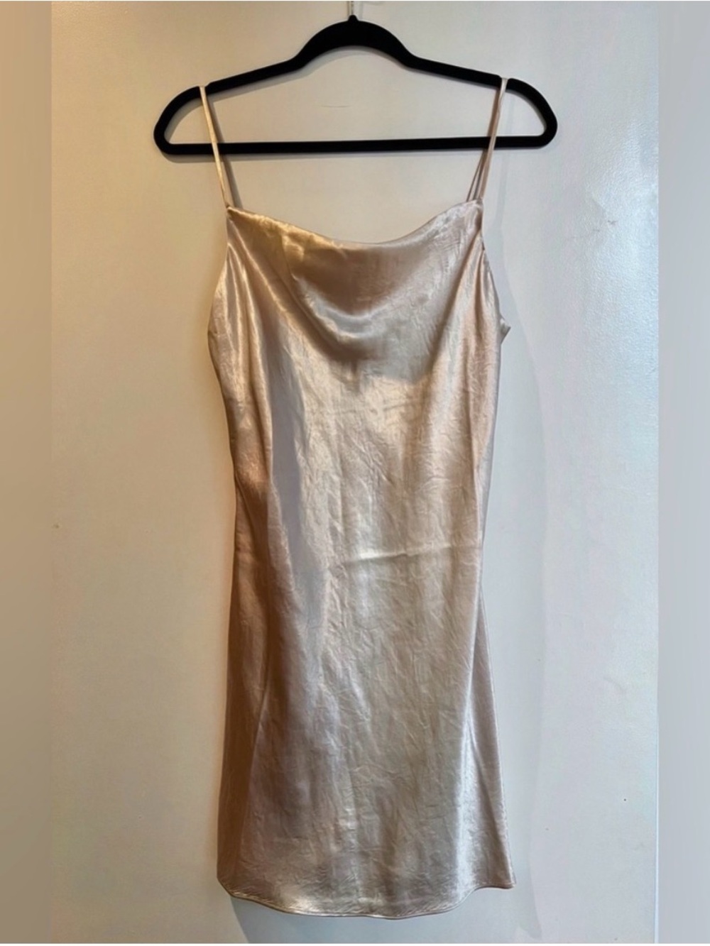 Babaton Champagne Slip Mini Dress